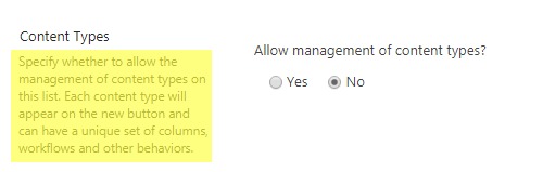 Allow management
